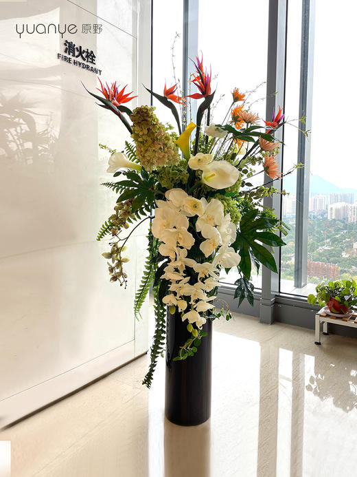 高档酒店大堂仿真假花摆设件圆桌大厅售楼商场会所组合定制装饰花 商品图4
