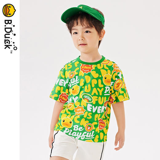 B.Duck小黄鸭童装夏季短袖T恤105-150 BF2402090 商品图4