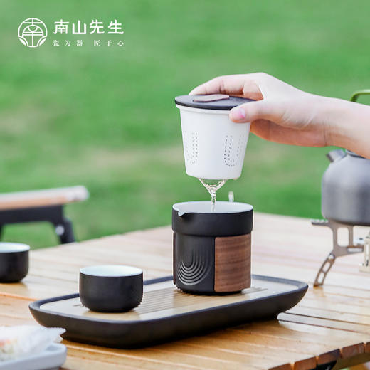 南山先生 户外露营茶具日式防烫茶壶套装_空默款 商品图4