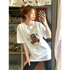 卡通小熊少女T恤春装新款2023夏季短袖小个子设计感小众白色上衣 商品缩略图1