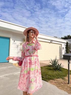 4F KODICE印花连衣裙