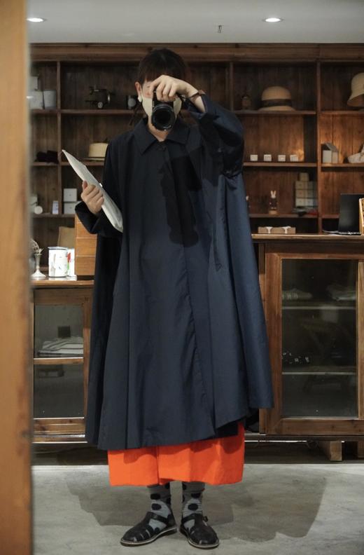 ECOLE DE CURIOSITES 单排扣风衣外套 商品图6