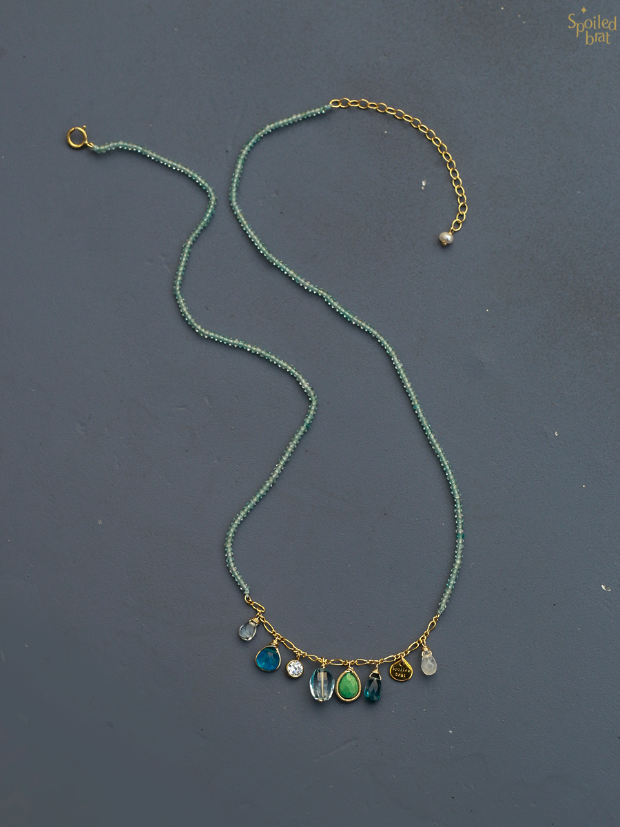 SpoiledBrat Jewelry春意蓝色渐变项链