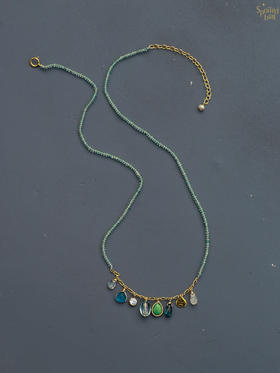 SpoiledBrat Jewelry春意蓝色渐变项链