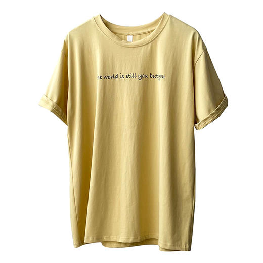 字母印花短袖T恤女春夏款气质显瘦宽松短袖上衣  YS-1633 商品图4