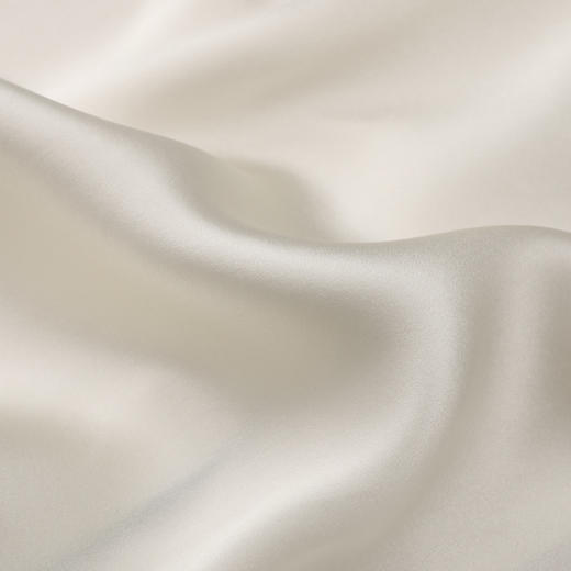 小爱心]100%桑蚕丝简约刺绣素色真丝睡衣 舒适凉感短袖衣裤套家居服金三塔  YSFAA405 商品图4