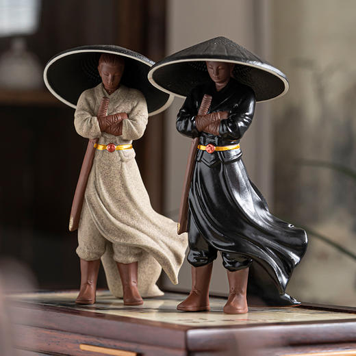 锦绣-创意侠客行粗陶茶滤茶叶过滤家用功夫茶具茶漏茶隔茶器配件茶宠摆件 商品图0