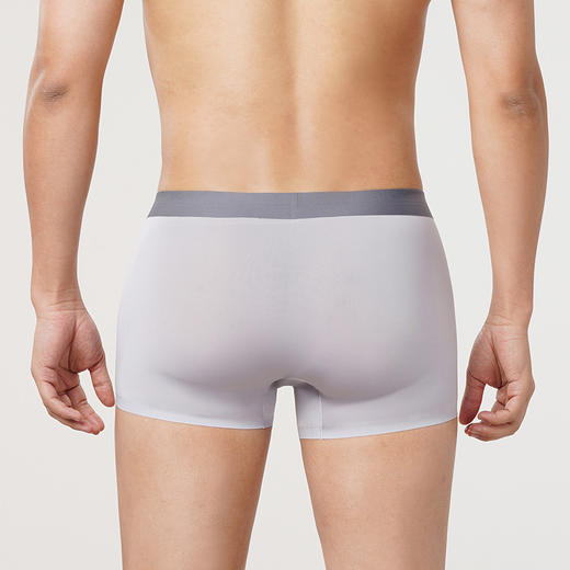 都市丽人都市锋尚简约基础冰丝平角裤男士内裤FK3CB8 商品图2