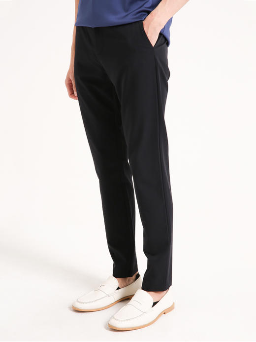 callisto藏青铜氨丝混纺休闲裤 SSCPW026C 商品图1