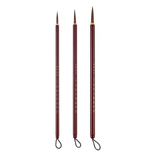 涵之品墨狼毫国画勾线笔国画工笔画毛笔叶筋笔水彩笔描线描边笔软毛绘画笔大中小 一支 商品图2