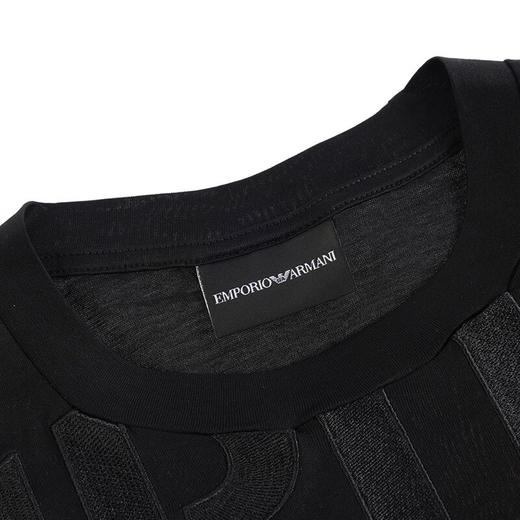 EMPORIO ARMANI 阿玛尼男士时尚雕花logo休闲短袖 11184 商品图7