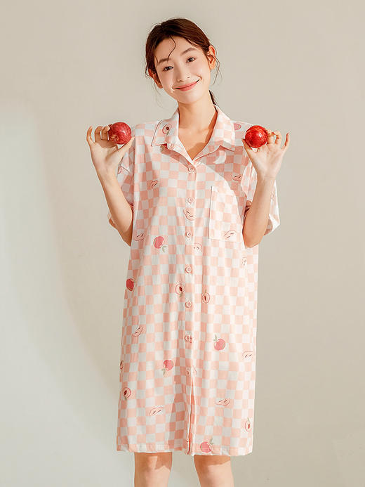 康妮雅睡衣女夏季女式短袖睡裙323622024 商品图1