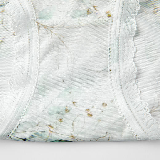 都市丽人健康系列蕾丝三角裤女士内裤中腰三角裤LK32A7 商品图9