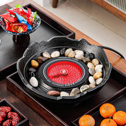 唐丰 围炉煮茶套装插电电陶炉 石浪电陶炉+烤网+优雅套装 商品图6