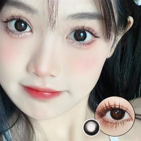 正品月抛  Kikicon系列黑泡芙美瞳  直径14.5着色直径13.7  新国货