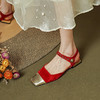 里外全头层皮，法式女人味包头凉鞋PS1265 商品缩略图12