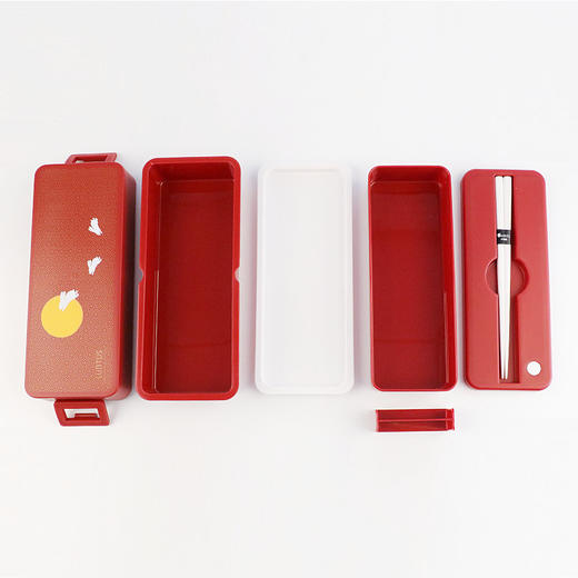 日本阿司倍鹭月兔T830双层塑料饭盒 商品图2