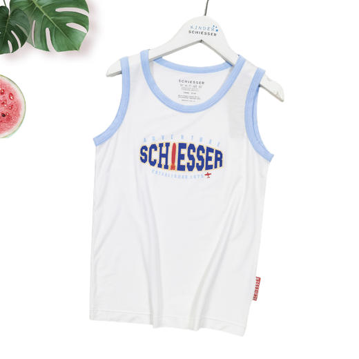 【莫代尔背心】SCHIESSER德国舒雅儿童睡衣春夏新款莫代尔男童上衣3B/20832V 商品图0