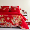 佳丽斯全棉婚庆套件/龙凤呈祥/大红色婚嫁高级感喜被婚床 商品缩略图6