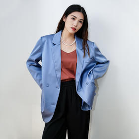 Avann醋酸感高定缎面西装