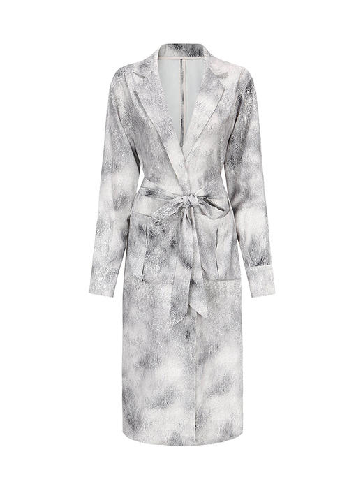 【慵懒周末】品牌定制印花大口袋造型风衣外套/23000045B 商品图4