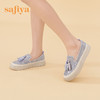 Safiya索菲娅 2023春季新品闲适度假风休闲流苏软底增高渔夫鞋 SF31111150 商品缩略图5