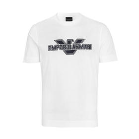【特惠秒】EMPORIO ARMANI 安普里奥·阿玛尼 男士无褶针绣logo百搭舒适全棉短袖 11182