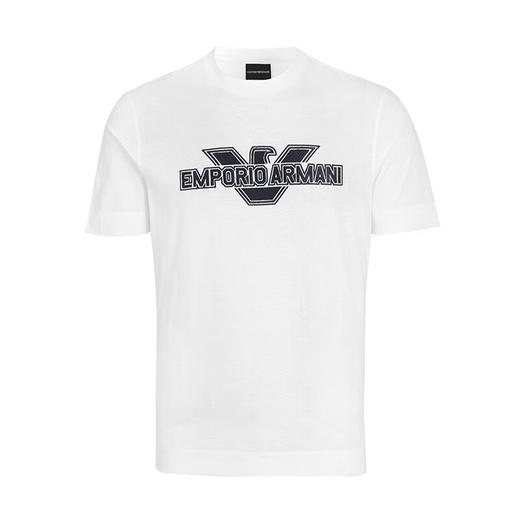 【特惠秒】EMPORIO ARMANI 安普里奥·阿玛尼 男士无褶针绣logo百搭舒适全棉短袖 11182 商品图0