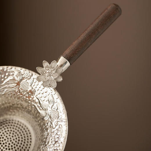 锦绣 高档锤纹茶漏创意茶水过滤器茶隔滤网茶道配件 商品图3