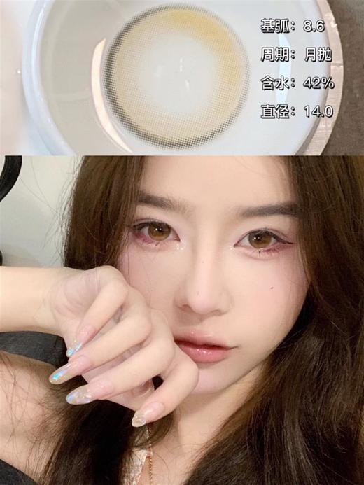 正品月抛 | Dawnsee瞳恩系列水光棕美瞳 | 直径14.0着色直径13.3 | 新国货 商品图2