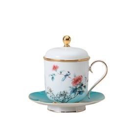 5F隆昌瓷器12花神茶杯