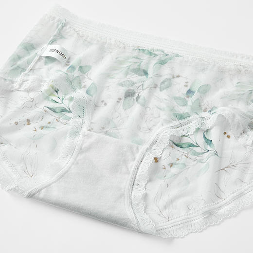 都市丽人健康系列蕾丝三角裤女士内裤中腰三角裤LK32A7 商品图6