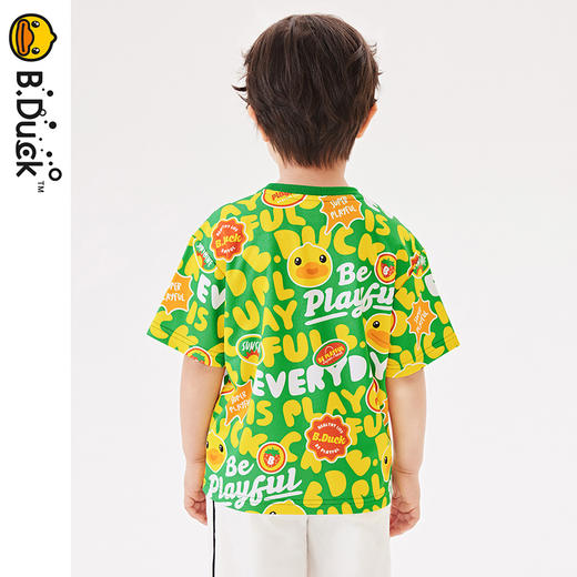 B.Duck小黄鸭童装夏季短袖T恤105-150 BF2402090 商品图3