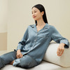 金三塔重磅真丝睡衣女春夏100%桑蚕丝简约丝绸家居服宽松薄款素色长袖衣裤套装（会员活动专属链接）   9YSF8C209/YSM9A203 商品缩略图1