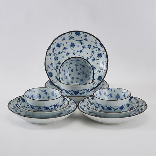 4人用10头餐具套装 蔓唐草 商品图0