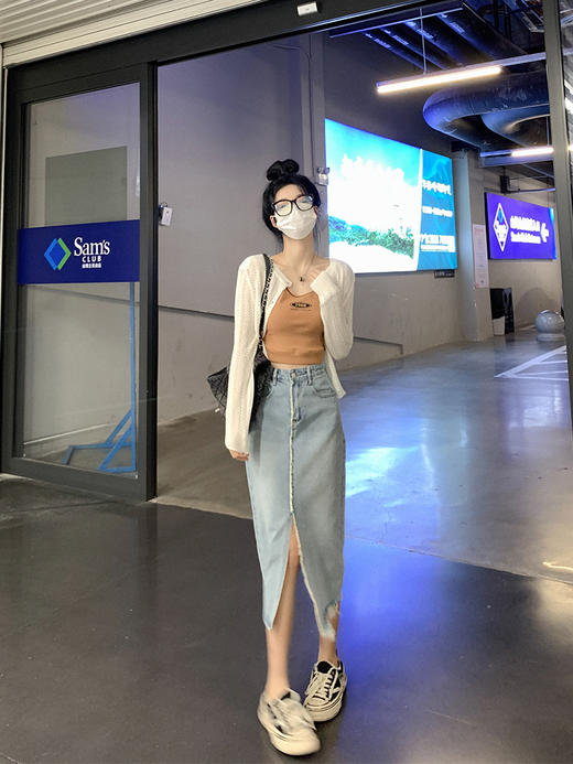 <曾小咸推荐>巨折清仓秒杀，稀有现货24小时发【仅限今日】针织开衫外搭镂空垫肩外套宽松长袖短款上衣 商品图3