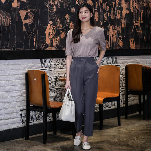 Avann经典法式烟管小西裤 商品图0