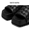 lost in echo设计师品牌胶囊系列方头铆钉锯齿厚底沙发时装凉鞋女 商品缩略图4