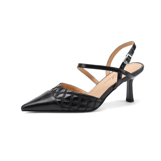 舒适百搭，一字扣里外全皮包头凉鞋YX-A899 商品图12