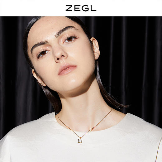 ZEGL巴洛克猫眼石项链女轻奢小众复古吊坠高级感锁骨链颈链配饰品 商品图1