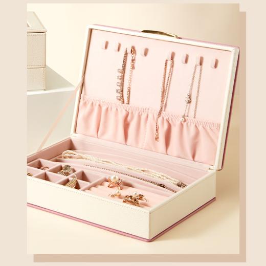 【专柜-多样屋】蜜桃可可大容量饰品盒高级感收纳盒 商品图2