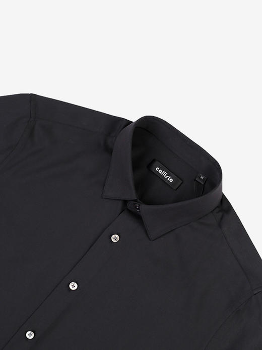 callisto黑色再生纤维素纤维混纺衬衫 SSSTL068C 商品图1