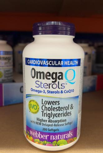 新版！webber伟博Omega3+CoQ10辅酶天然浓缩软胶囊 含EPA DHA 200粒 温哥华直邮 商品图1