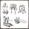 机械未来 动漫重型人形机甲设计实例教程 动漫角色设计实例教程 机械机甲设计 科幻漫画临摹赛博朋克 插画素描绘画书 商品缩略图3