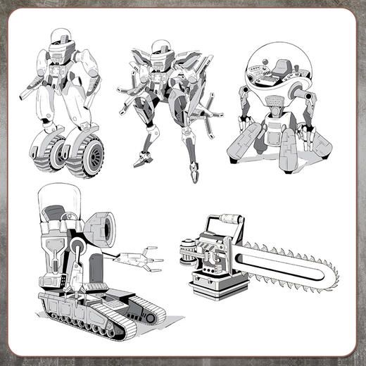 机械未来 动漫重型人形机甲设计实例教程 动漫角色设计实例教程 机械机甲设计 科幻漫画临摹赛博朋克 插画素描绘画书 商品图3