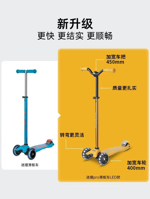 瑞士Micro迈古滑板车MAXI系列豪华版中大童滑滑车踏板车四轮加宽儿童代步 6-12岁 商品图1