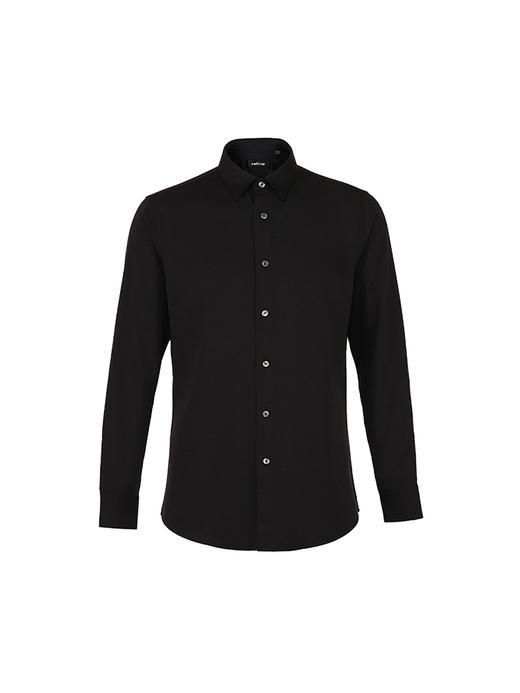 callisto黑色再生纤维素纤维混纺衬衫 SSSTL068C 商品图0