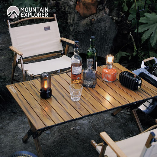 错山MOUNTAIN EXPLORER  折叠桌扉便携式户外装备90CM-铝合金蛋卷桌ME803 商品图0