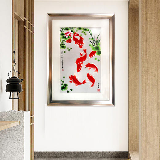 苏绣《富贵九鱼图》非遗传承中华国礼 商品图2