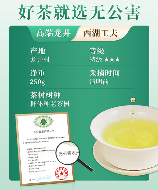 2026年新茶上市明前特级西湖龙井茶叶礼盒装250g  龙系列 商品图1